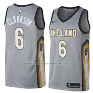 Maillot Cleveland Cavaliers Jordan Clarkson #6 Ville 2018 Gris