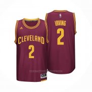 Maillot Cleveland Cavaliers Kyrie Irving #2 Retro Rouge