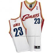 Maillot Cleveland Cavaliers LeBron James #23 Retro Blanc