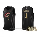 Maillot Cleveland Cavaliers Rajon Rondo #1 Statement 2022-23 Noir