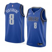 Maillot Dallas Mavericks Ding Yanyuhang #8 Icon 2018 Bleu