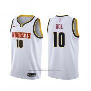 Maillot Denver Nuggets Bol Bol #10 Association Blanc