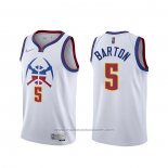 Maillot Denver Nuggets Will Barton #5 Earned 2020-21 Blanc
