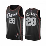 Maillot Detroit Pistons Isaiah Stewart #28 Ville 2023-24 Noir