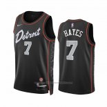 Maillot Detroit Pistons Killian Hayes #7 Ville 2023-24 Noir