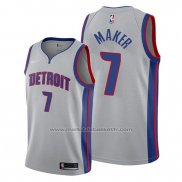 Maillot Detroit Pistons Thon Maker #7 Statement Gris