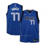 Maillot Enfant Dallas Mavericks Luka Doncic #77 Icon Bleu