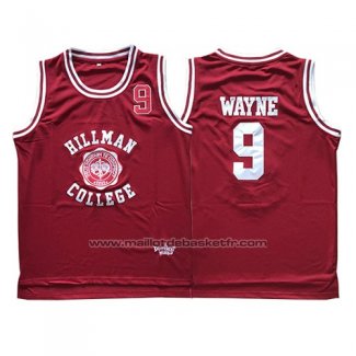 Maillot Film Hillman College Dwayne Wayne #9 Rouge