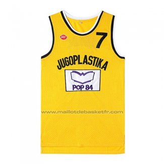 Maillot Film Jugoplastika Kukoc #7 Jaune