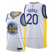 Maillot Golden State Warriors Alec Burks #20 Association 2019-20 Blanc