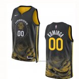 Maillot Golden State Warriors Jonathan Kuminga #00 Ville 2022-23 Noir