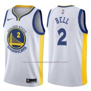 Maillot Golden State Warriors Jordan Bell #2 Association 2017-18 Blanc