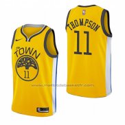 Maillot Golden State Warriors Klay Thompson #11 Earned 2018-19 Jaune