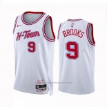 Maillot Houston Rockets Dillon Brooks #9 Ville 2023-24 Blanc