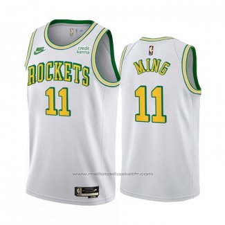 Maillot Houston Rockets Yao Ming #11 Classic 2022-23 Blanc