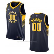 Maillot Indiana Pacers Bennedict Mathurin #00 Icon 2022-23 Bleu