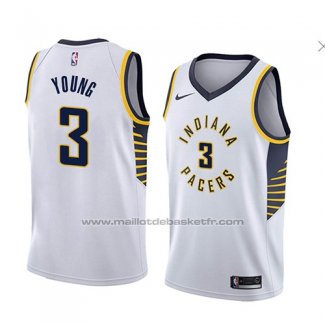 Maillot Indiana Pacers Joe Young #3 Association 2018 Blanc