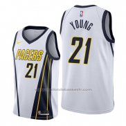 Maillot Indiana Pacers Thaddeus Young #21 Earned Edition Blanc