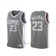 Maillot Los Angeles Clippers Lou Williams #23 Earned 2020-21 Gris