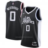Maillot Los Angeles Clippers Russell Westbrook #0 Ville Noir