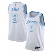 Maillot Los Angeles Lakers Anthony Davis #3 Ville 2020-21 Blanc