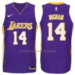 Maillot Los Angeles Lakers Brandon Ingram #14 2017-18 Volet