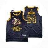 Maillot Los Angeles Lakers Kobe Bryant #24 Black Mamba Snakeskin Noir