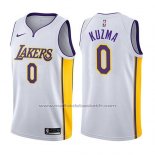 Maillot Los Angeles Lakers Kyle Kuzma #0 2017-18 Blanc