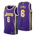 Maillot Los Angeles Lakers LeBron James #6 Statement 2020-21 Volet