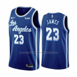 Maillot Los Angeles Lakers Lebron James #23 Classic 2019-20 Bleu