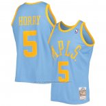 Maillot Los Angeles Lakers Robert Horry #5 Mitchell & Ness 2001-02 Bleu