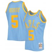 Maillot Los Angeles Lakers Robert Horry #5 Mitchell & Ness 2001-02 Bleu