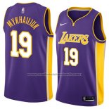 Maillot Los Angeles Lakers Sviatoslav Mykhailiuk #19 Statement 2018 Volet