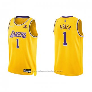 Maillot Los Angeles Lakers Trevor Ariza #1 75th Anniversary 2021-22 Jaune