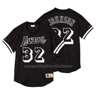 Maillot Manche Courte Los Angeles Lakers Magic Johnson #32 Noir