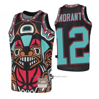 Maillot Memphis Grizzlies Ja Morant #12 Mitchell & Ness Big Face Noir