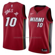 Maillot Miami Heat Derrick Jones Jr. #10 Statement 2018 Rouge