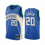 Maillot Milwaukee Bucks A.J. Green #20 Ville 2023-24 Bleu