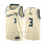 Maillot Milwaukee Bucks George Hill #3 Ville Crema