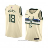 Maillot Milwaukee Bucks Jordan Barnett #18 Ville 2018 Crema