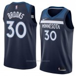 Maillot Minnesota Timberwolves Aaron Brooks #30 Icon 2018 Bleu