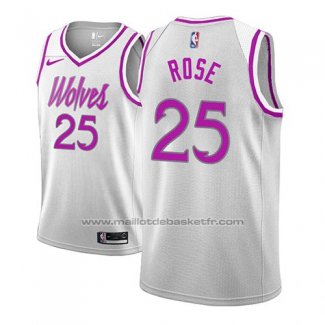 Maillot Minnesota Timberwolves Derrick Rose #25 Earned 2018-19 Gris