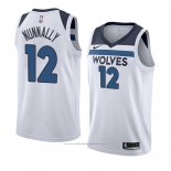 Maillot Minnesota Timberwolves James Nunnally #12 Association 2018 Blanc