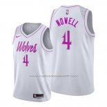 Maillot Minnesota Timberwolves Jaylen Nowell #4 Earned Blanc