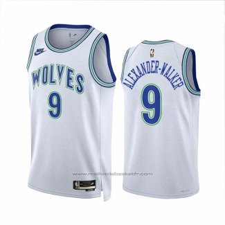 Maillot Minnesota Timberwolves Nickeil Alexander #9 Classic 2023-24 Blanc