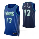 Maillot Minnesota Timberwolves Taurean Prince #12 Ville 2021-22 Bleu