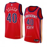 Maillot New Orleans Pelicans Cody Zeller #40 Statement 2023-24 Rouge