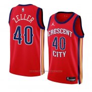 Maillot New Orleans Pelicans Cody Zeller #40 Statement 2023-24 Rouge