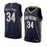 Maillot New Orleans Pelicans Kenrich Williams #34 Icon 2018 Bleu