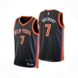Maillot New York Knicks Carmelo Anthony #7 Ville 2022-23 Noir